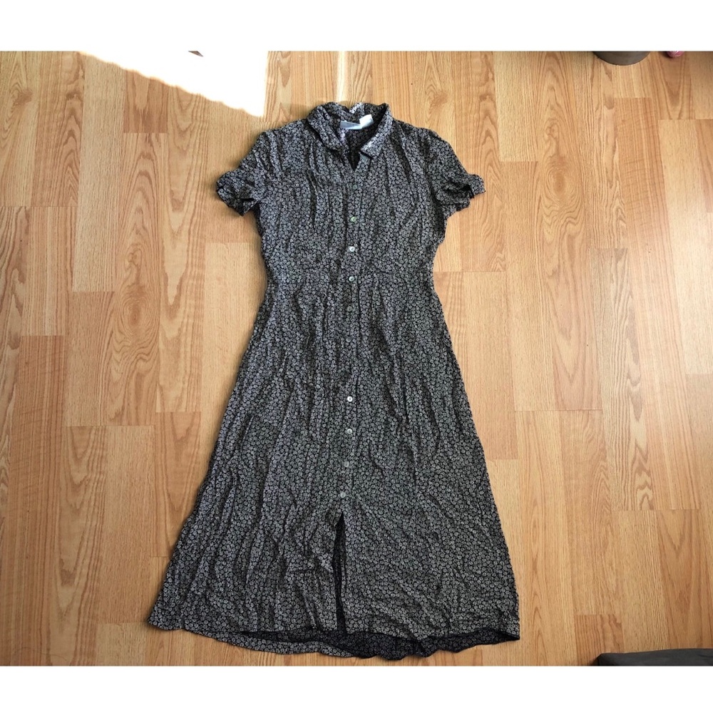 Liz Clairborne floral black and beige dress